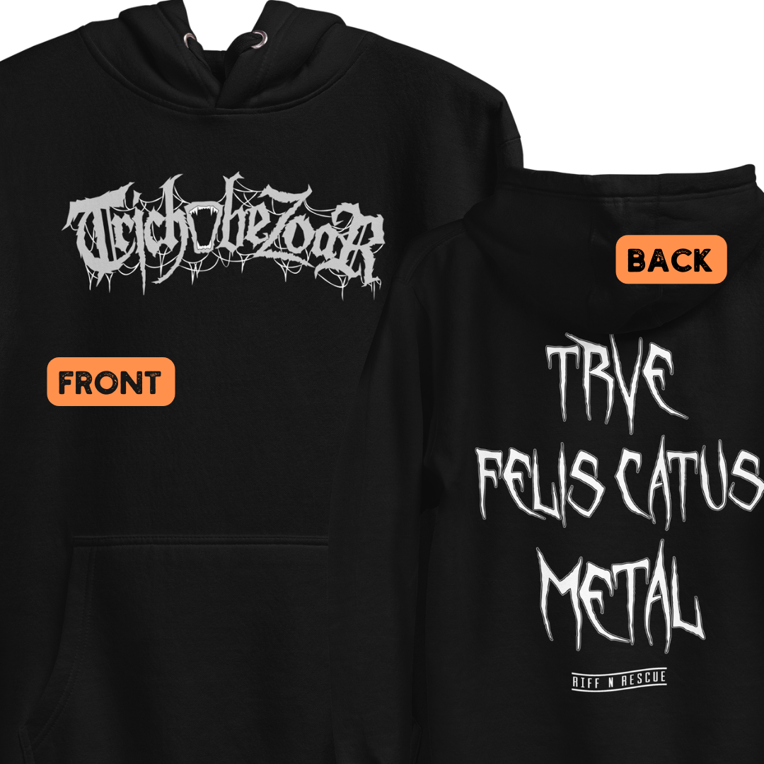 Trichobezoar AKA Hairball Unisex Hoodie (Front and Back)