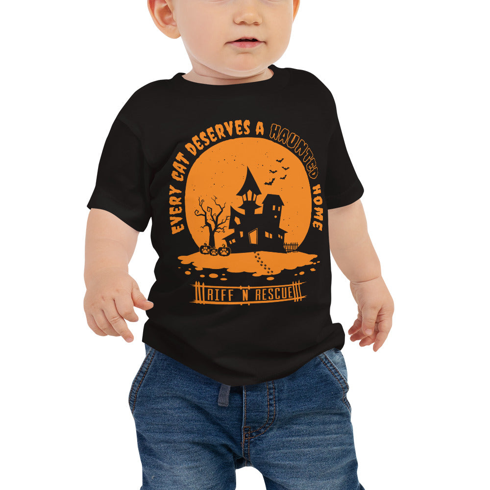 Haunted Cat Home Baby Jersey Short Sleeve Tee