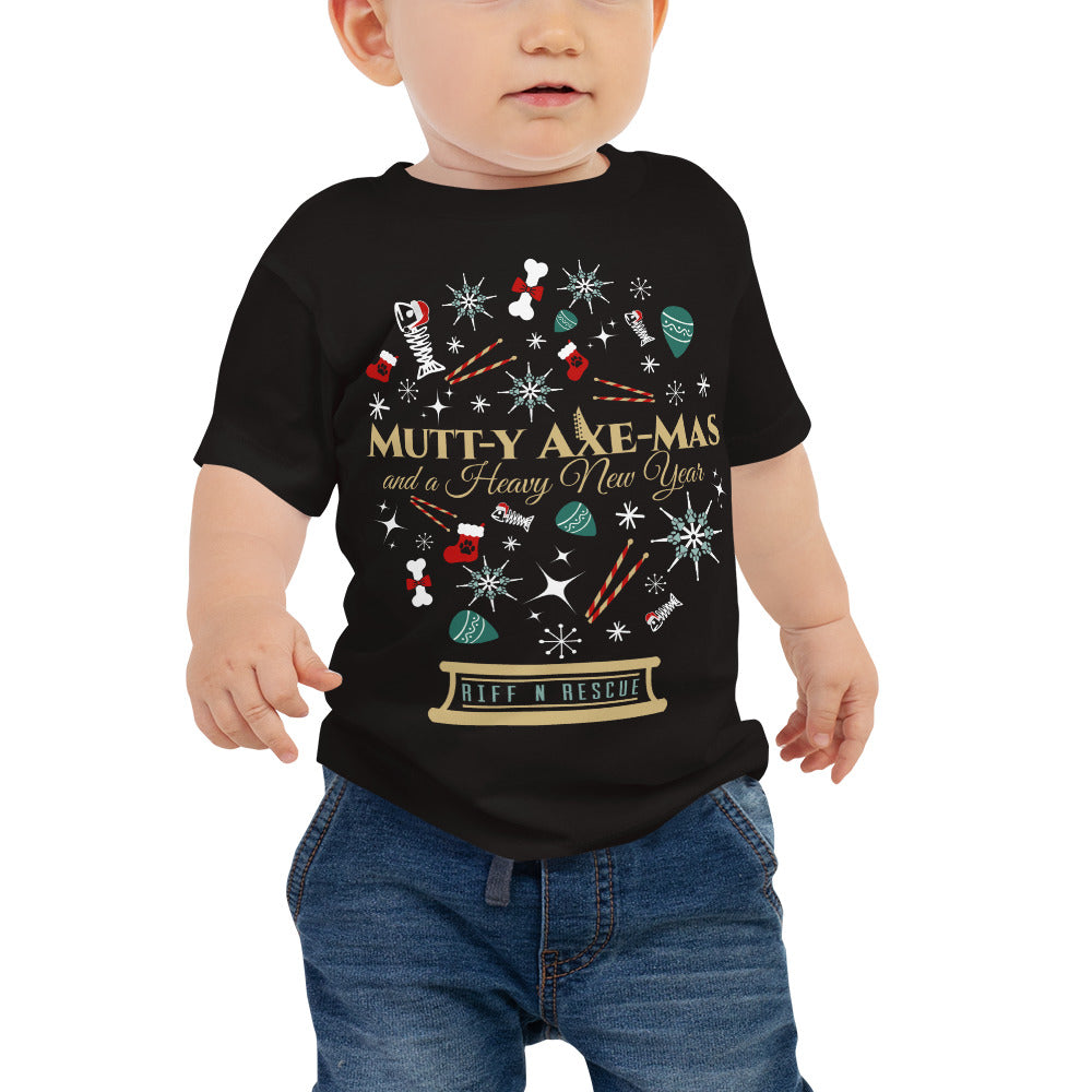 Xmas Snowglobe Baby Jersey Short Sleeve Tee