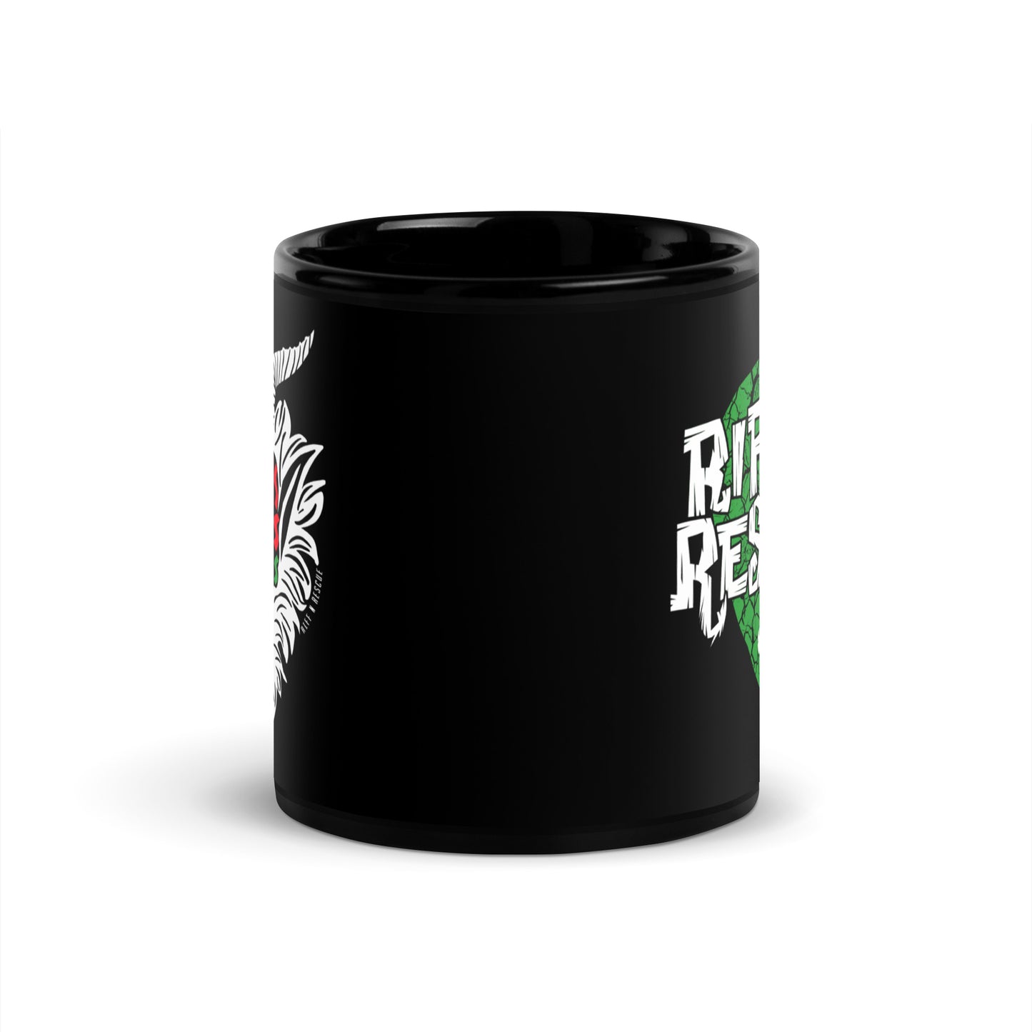 Krampus Kitties Black Glossy Mug
