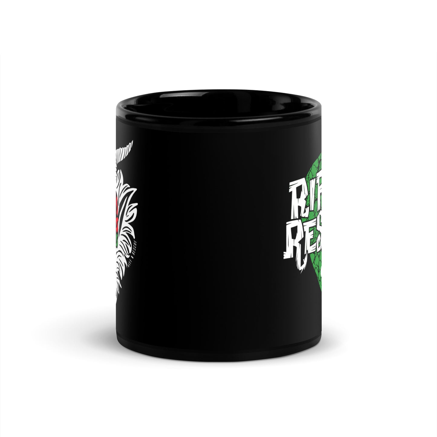 Krampus Puppies Black Glossy Mug