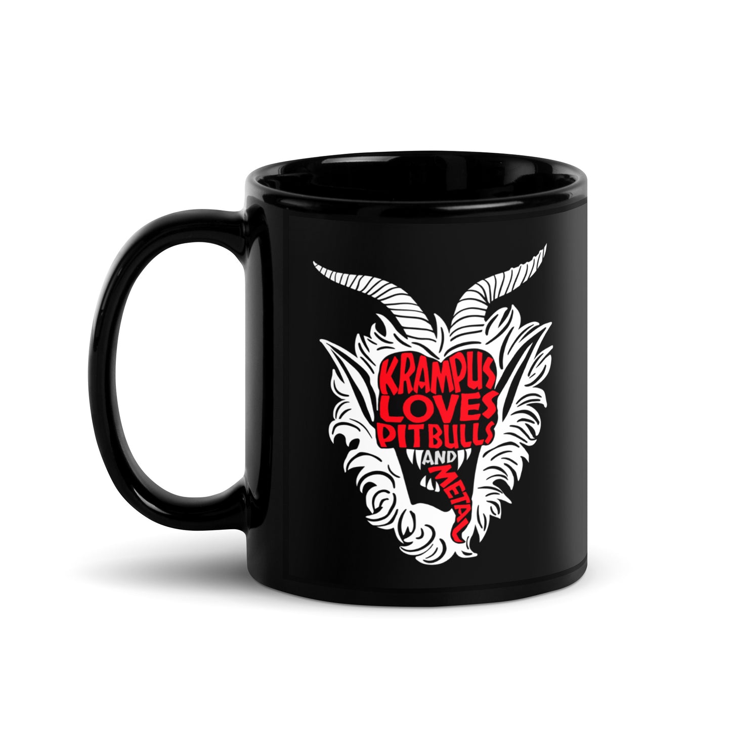 Krampus Black Glossy Mug