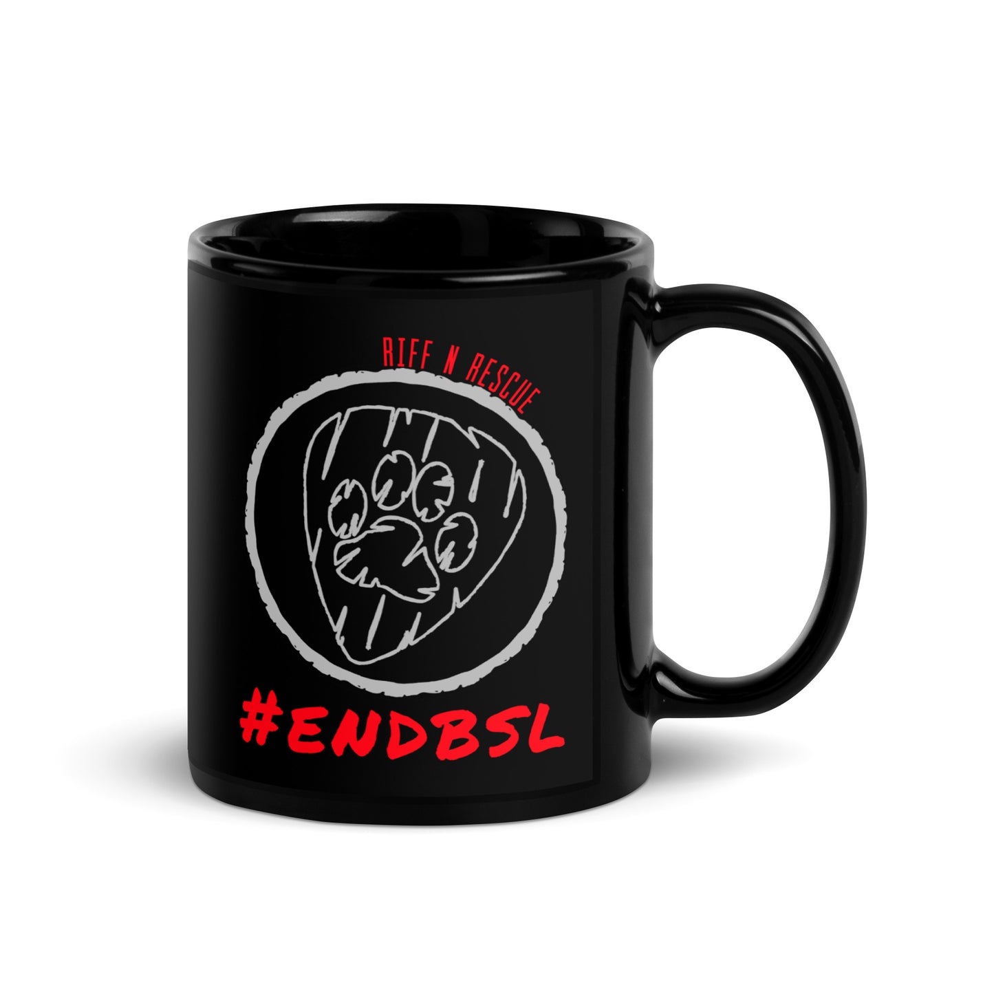 #%&! Breed Discrimiation Black Glossy Mug