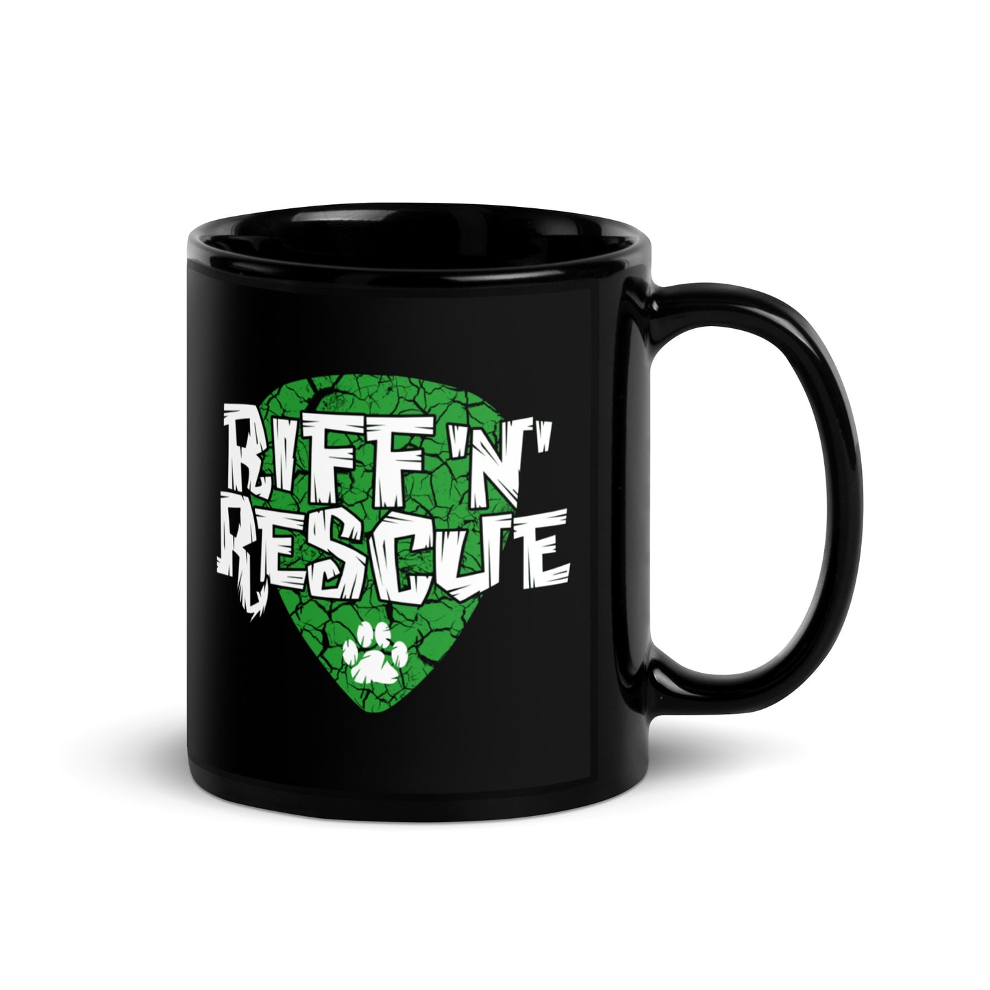 Krampus Kitties Black Glossy Mug