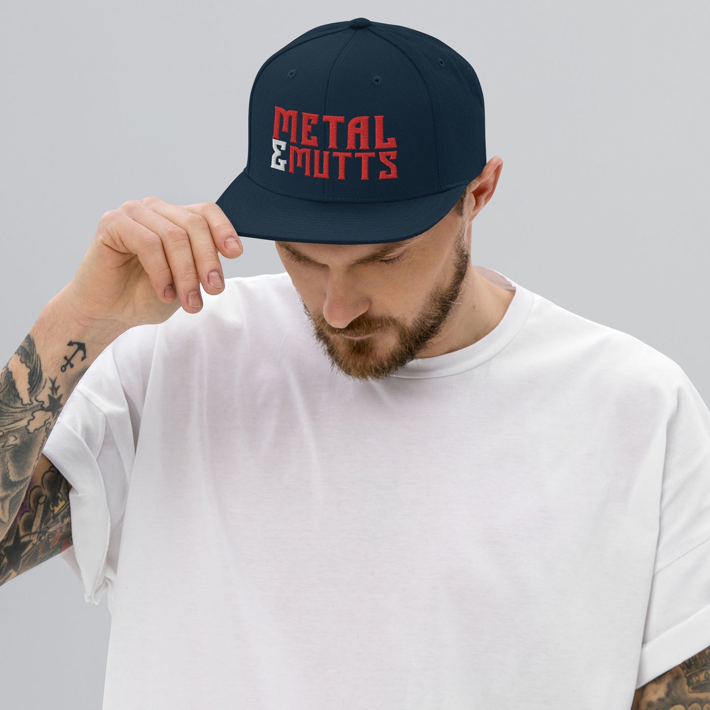Metal and Mutts Snapback Hat