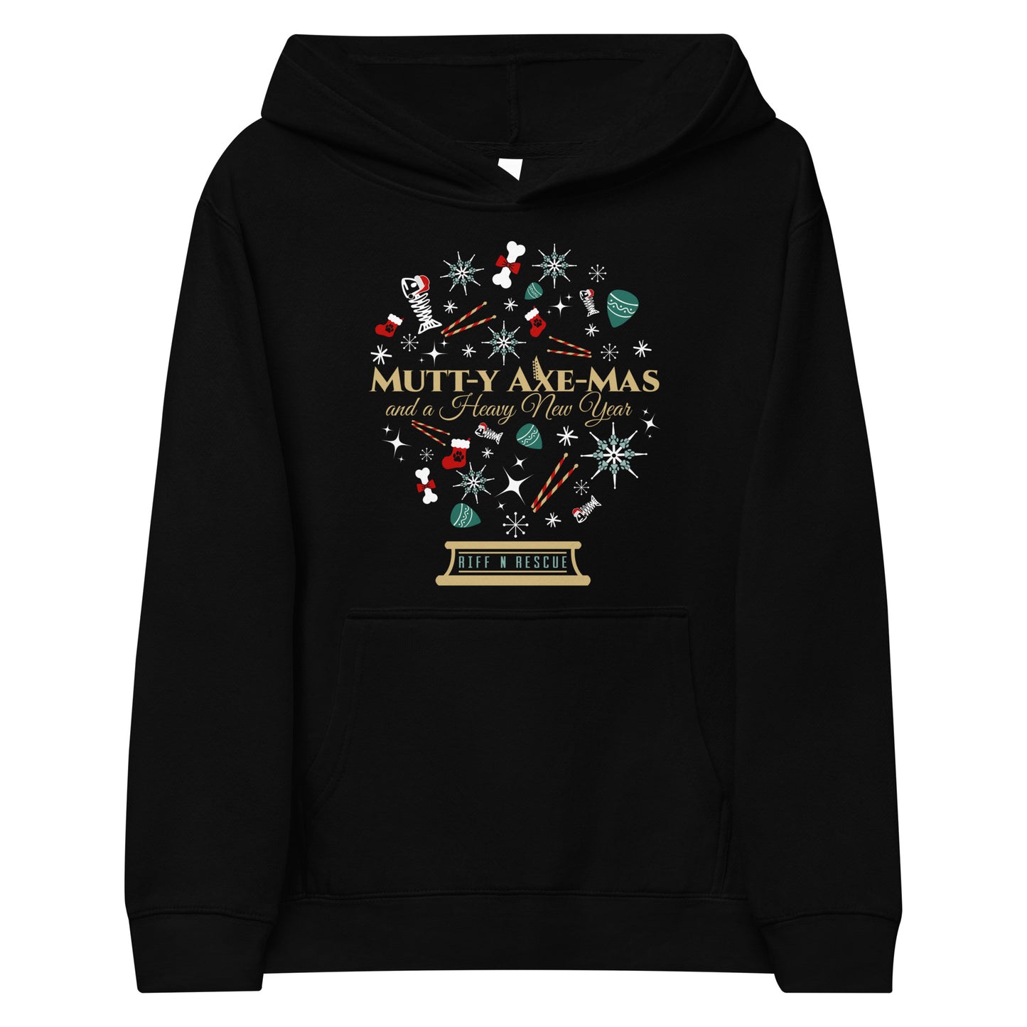Xmas Snowglobe Kids fleece hoodie