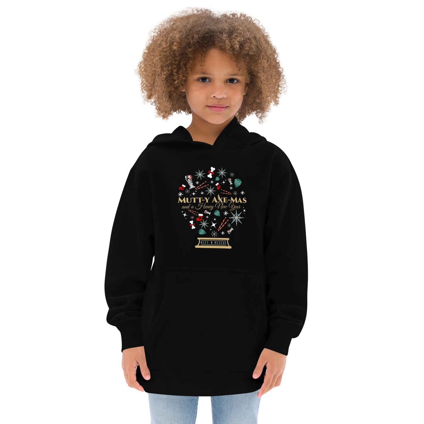 Xmas Snowglobe Kids fleece hoodie