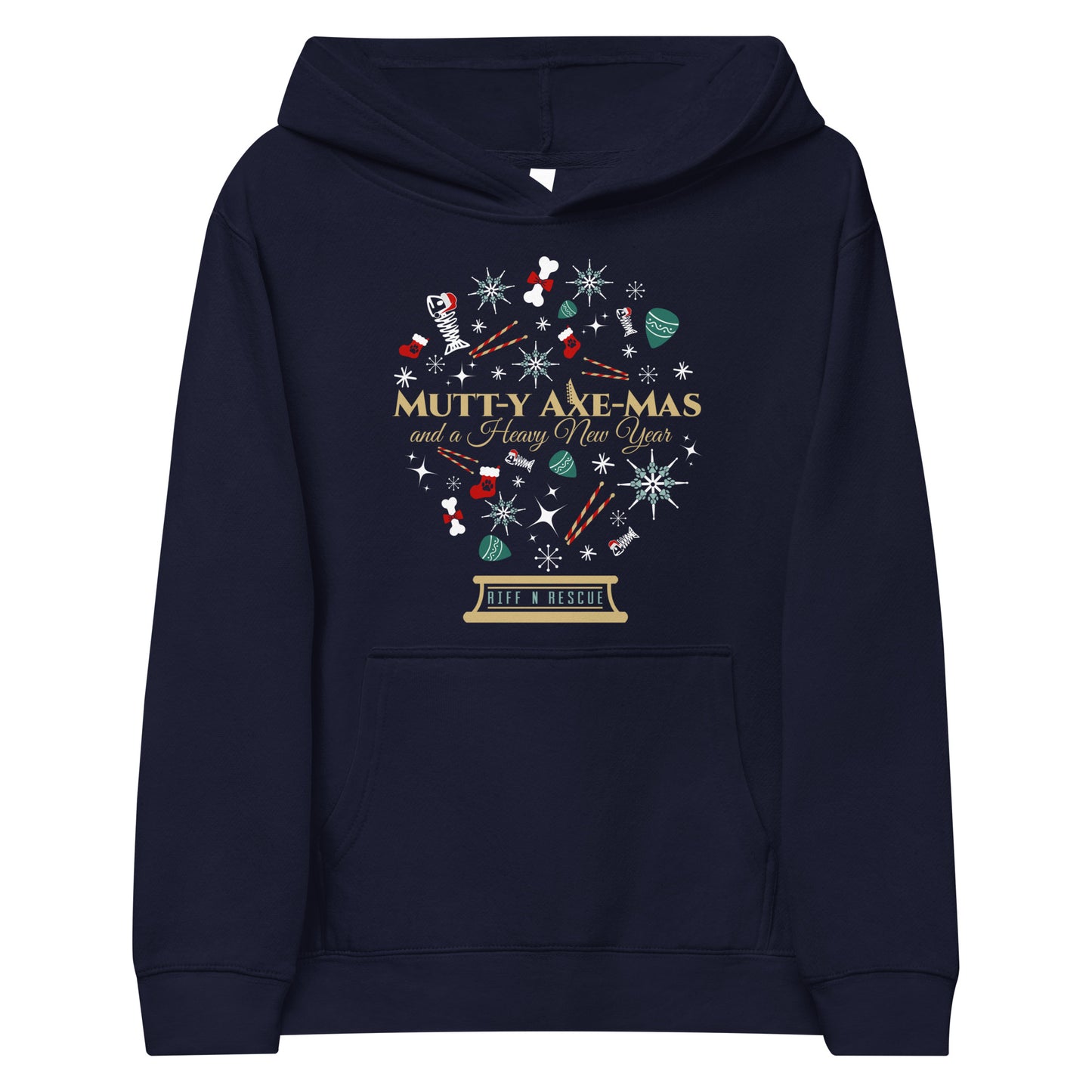 Xmas Snowglobe Kids fleece hoodie