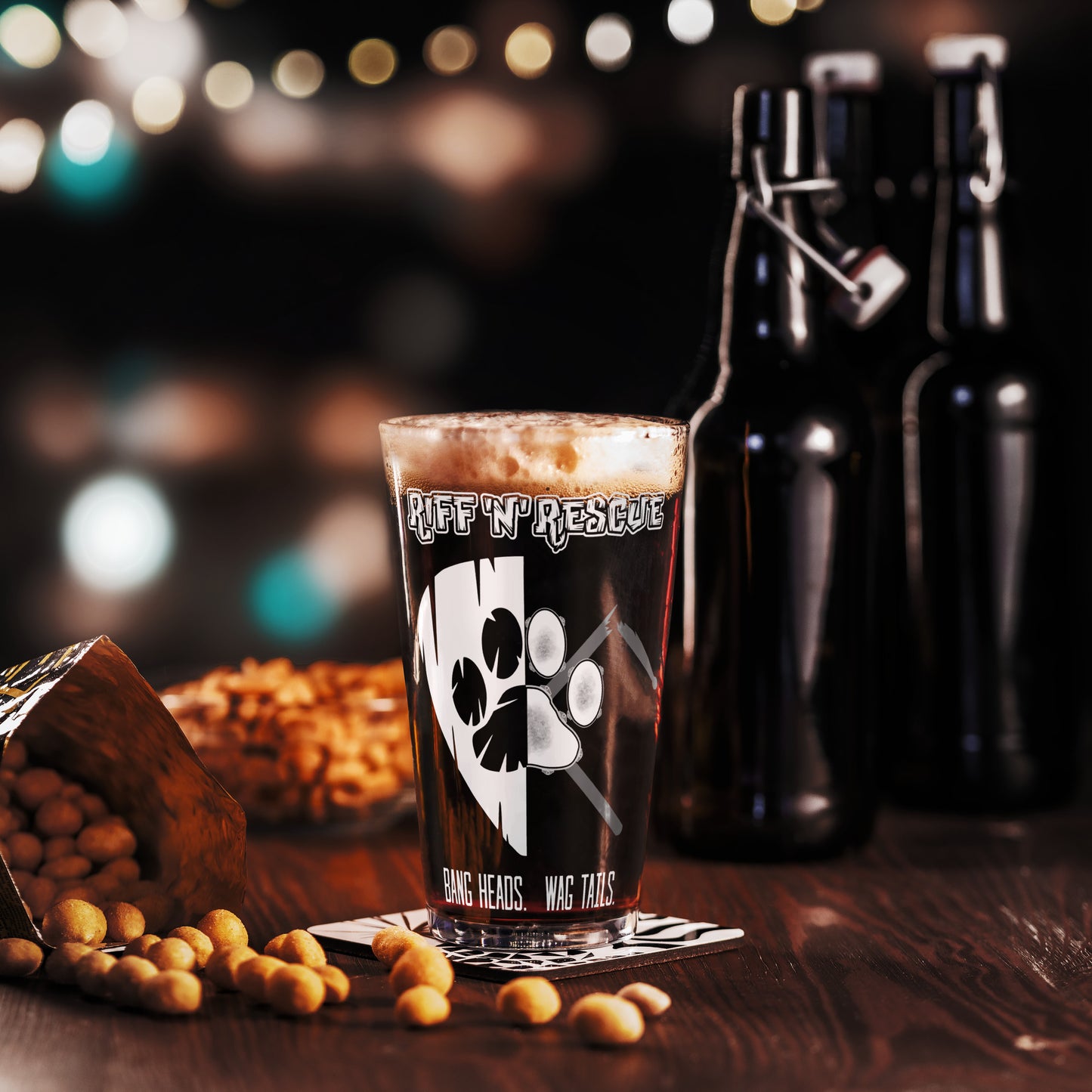 Picks, Sticks and Puppies Pint