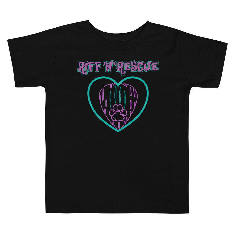 Hearts and Paws Cat Toddler Short Sleeve Tee