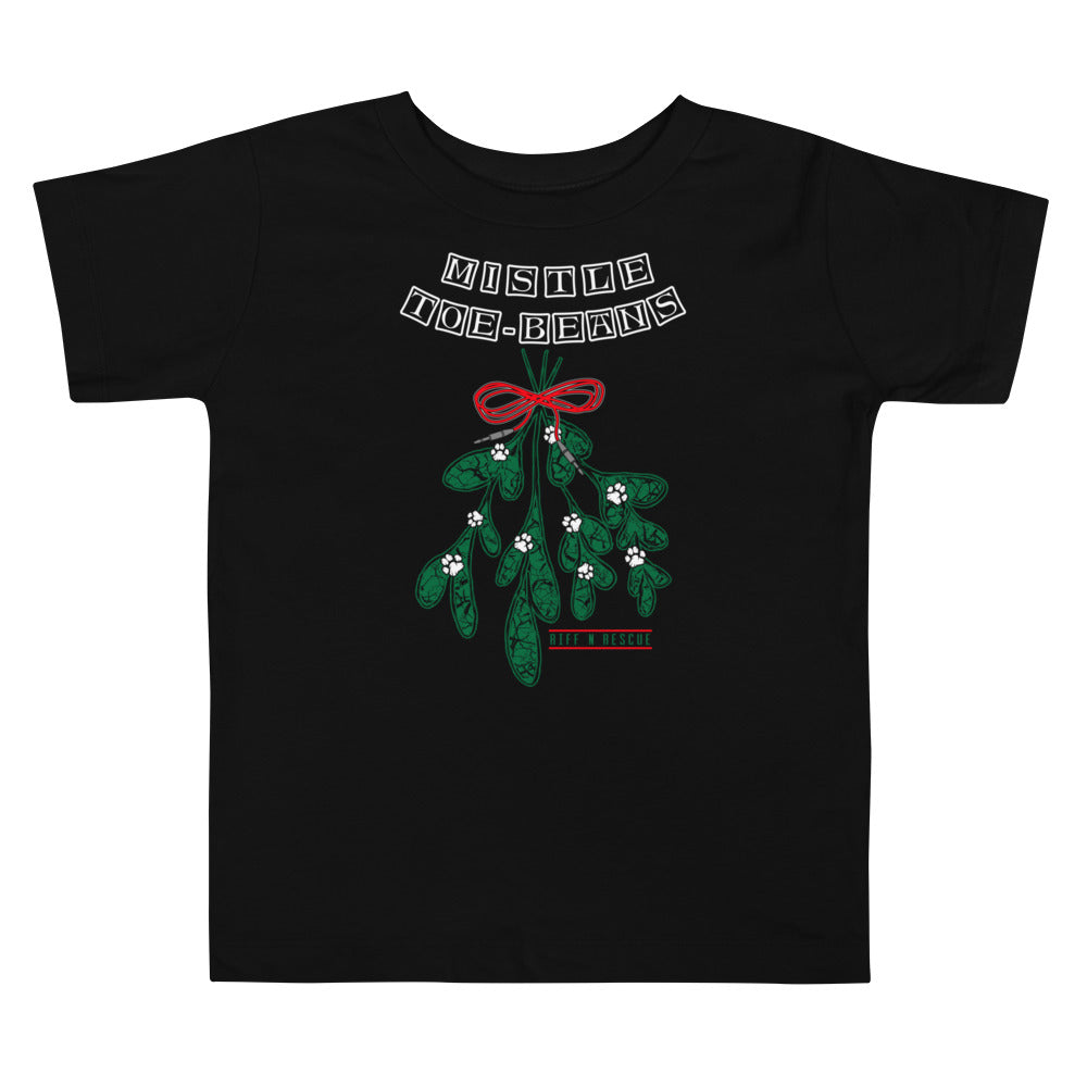 Mistletoe Beans Toddler Short Sleeve Tee