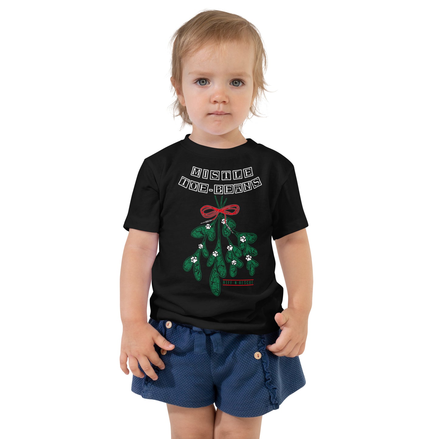 Mistletoe Beans Toddler Short Sleeve Tee