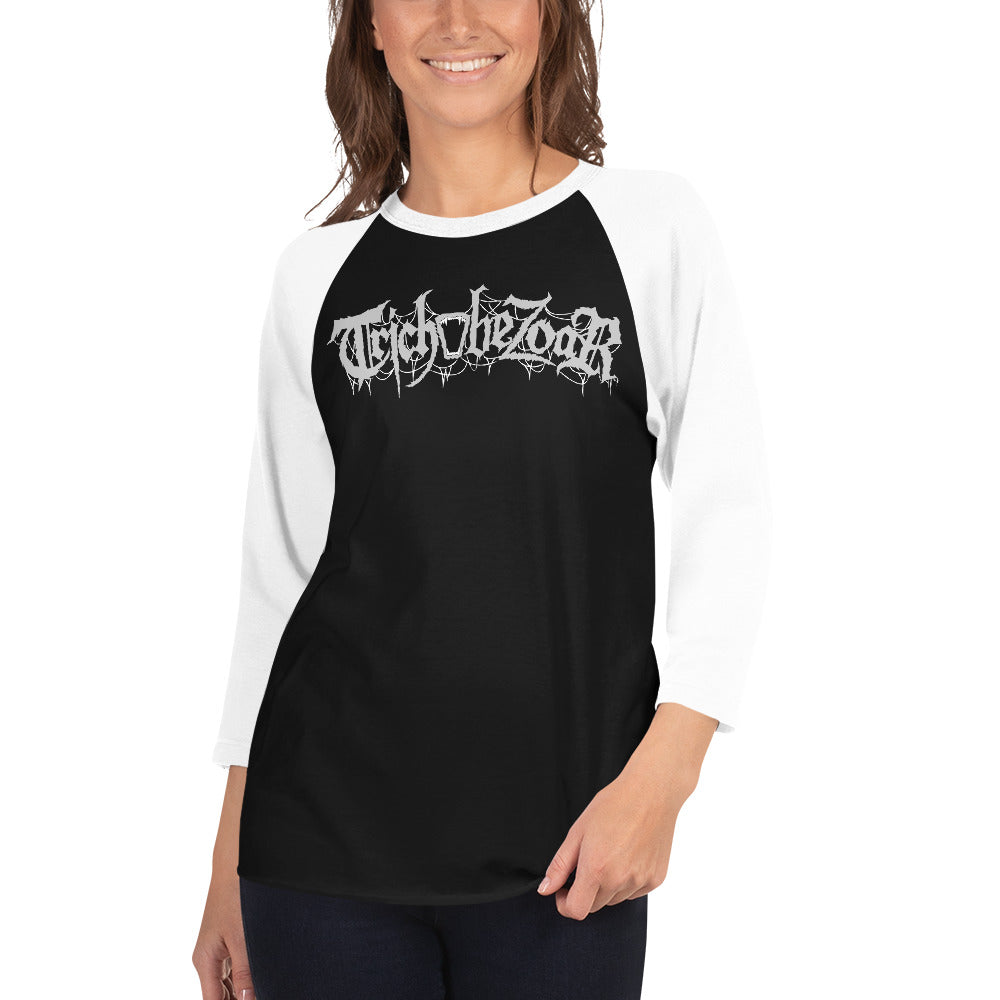 Trichobezoar AKA Hairball Grey 3/4 sleeve raglan shirt