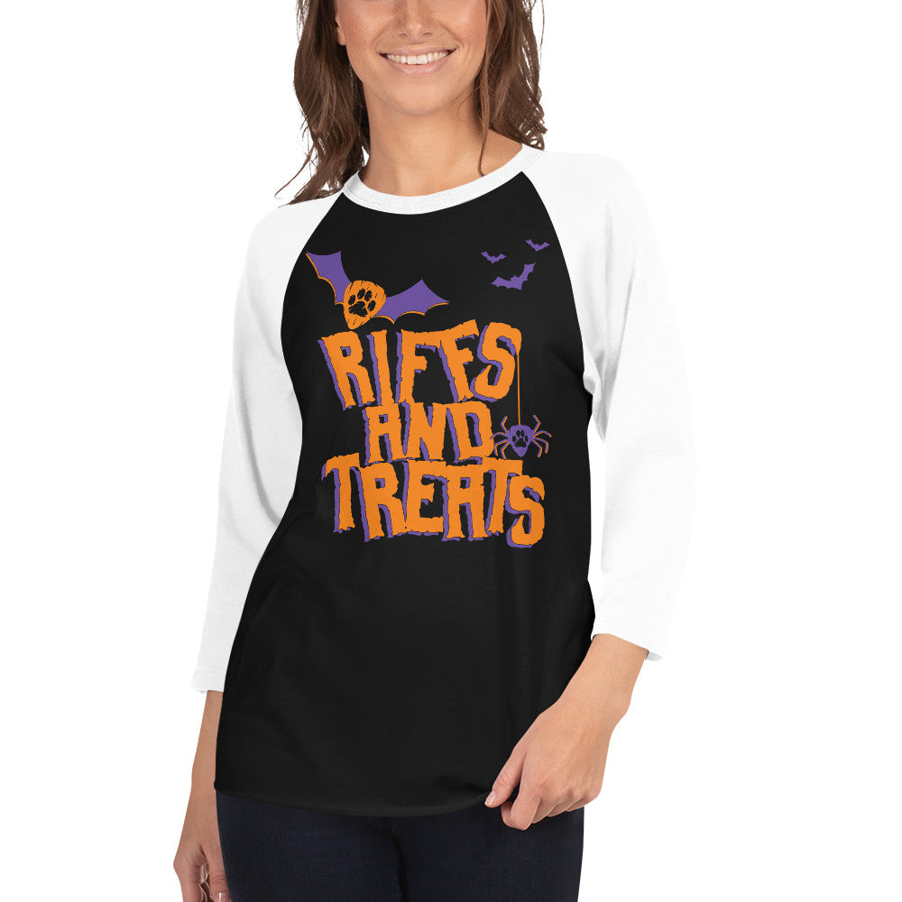 Riffs and Treats 3/4 sleeve raglan shirt