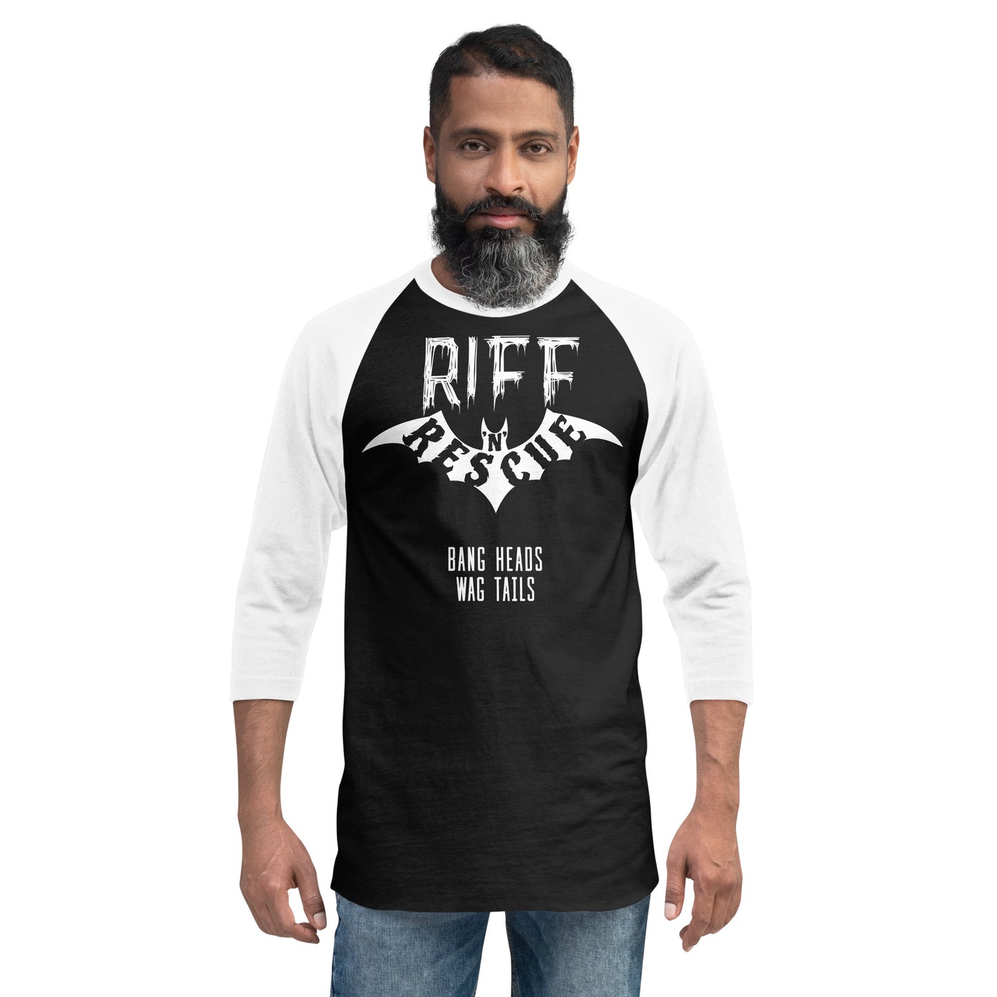 Riff Bat 3/4 sleeve raglan shirt