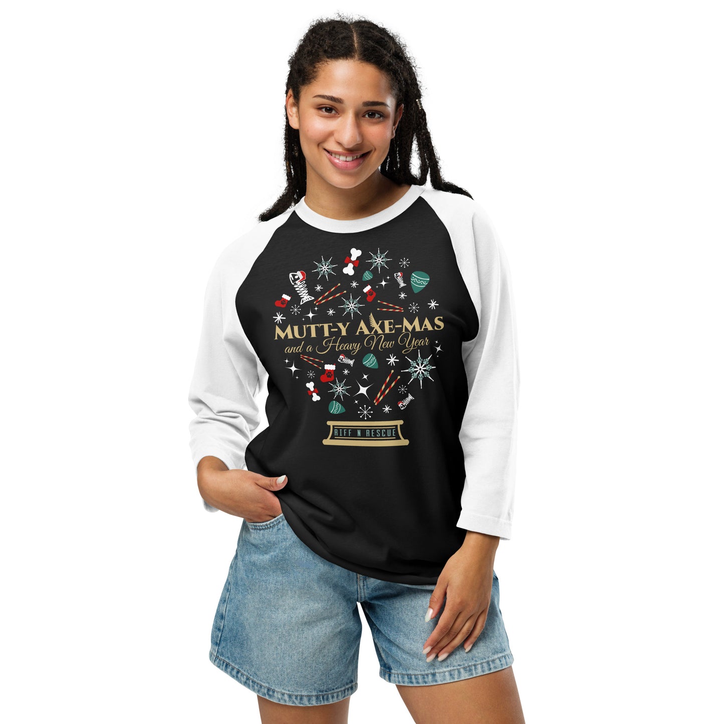 Xmas Snowglobe Raglan