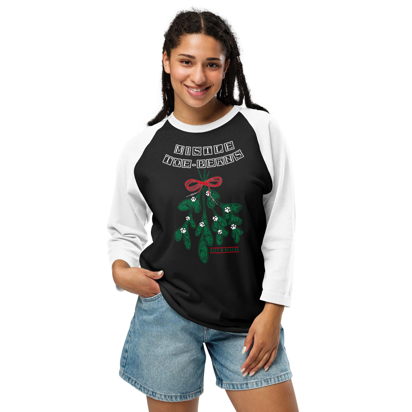 Mistletoe Beans Raglan