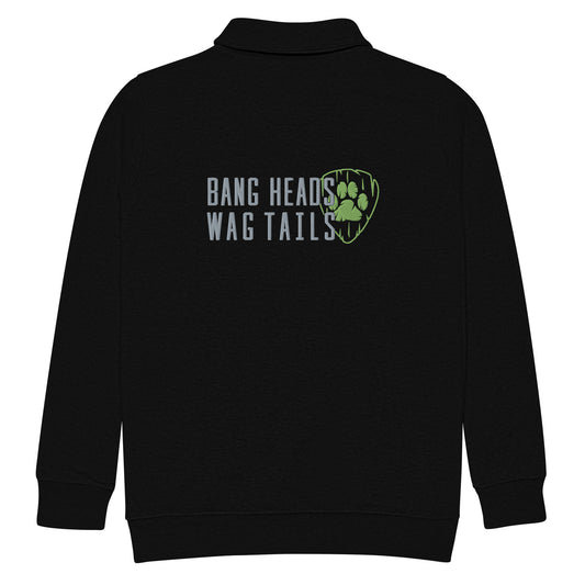 Bang Heads/Wag Tails Embroidered 1/4 Zip