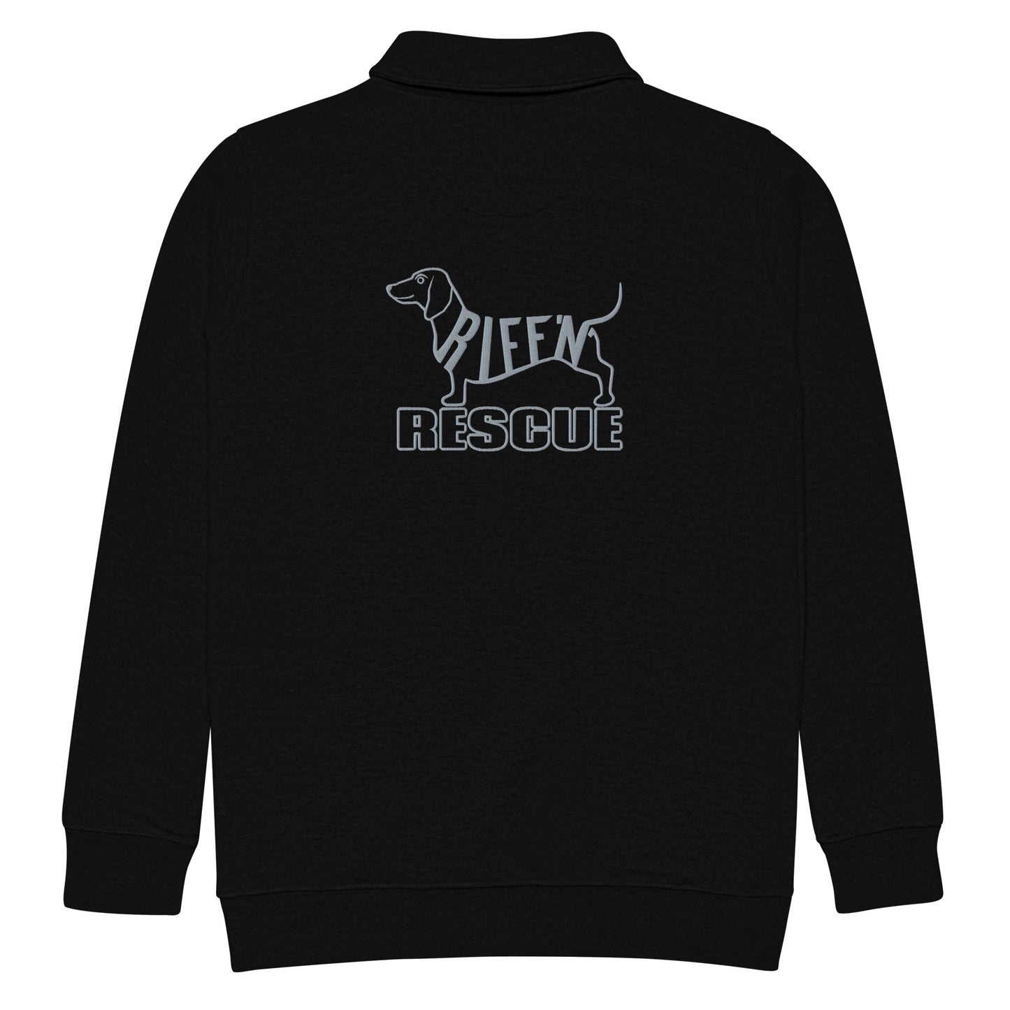 Weiner (guitar) Pick Embroidered 1/4 Zip pullover (SILVER)