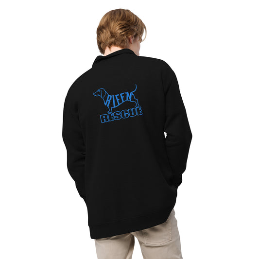 Weiner (guitar) Pick Embroidered 1/4 Zip Pullover (BLUE)
