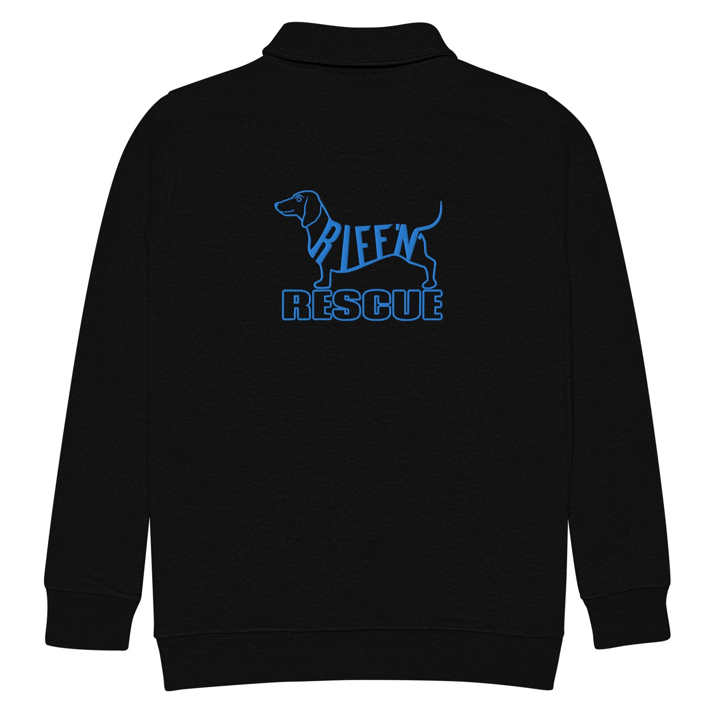 Weiner (guitar) Pick Embroidered 1/4 Zip Pullover (BLUE)