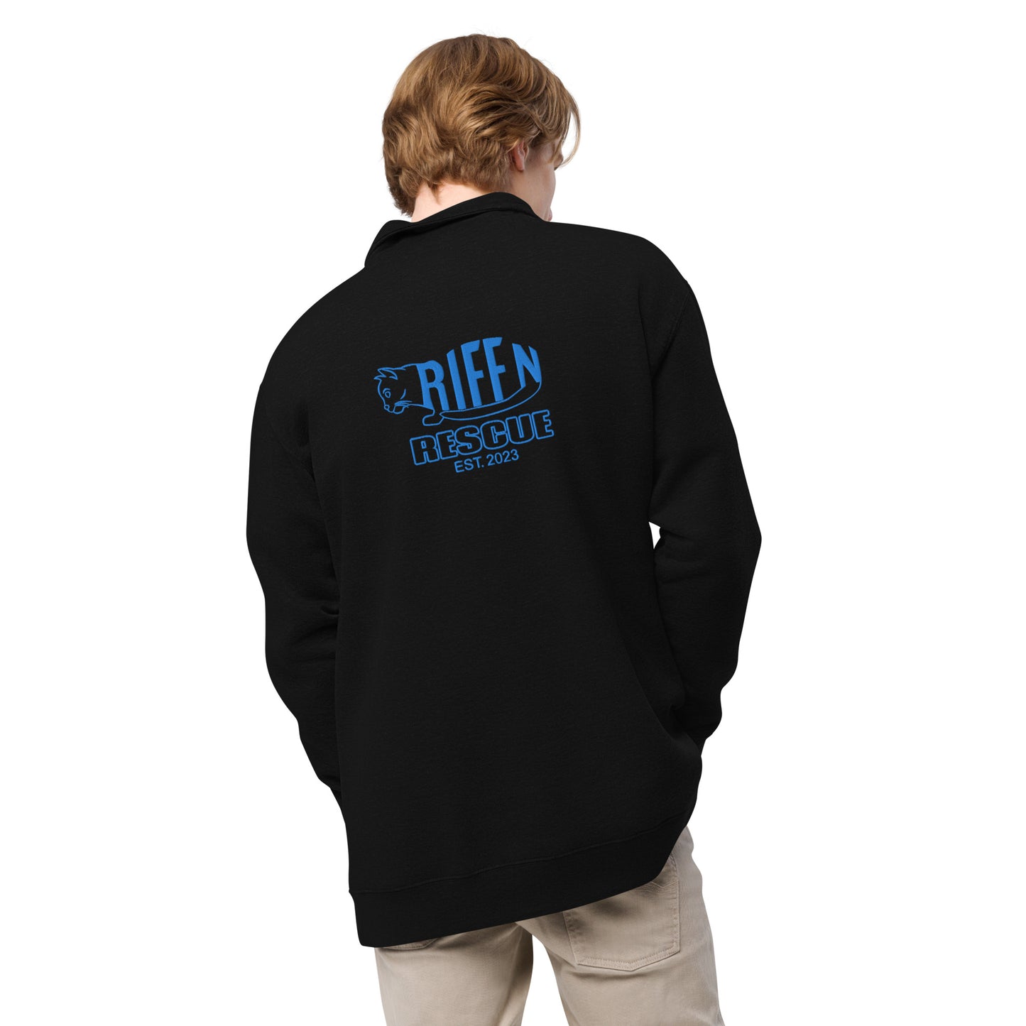 Torpedo Kitty Embroidered 1/4 Zip pullover