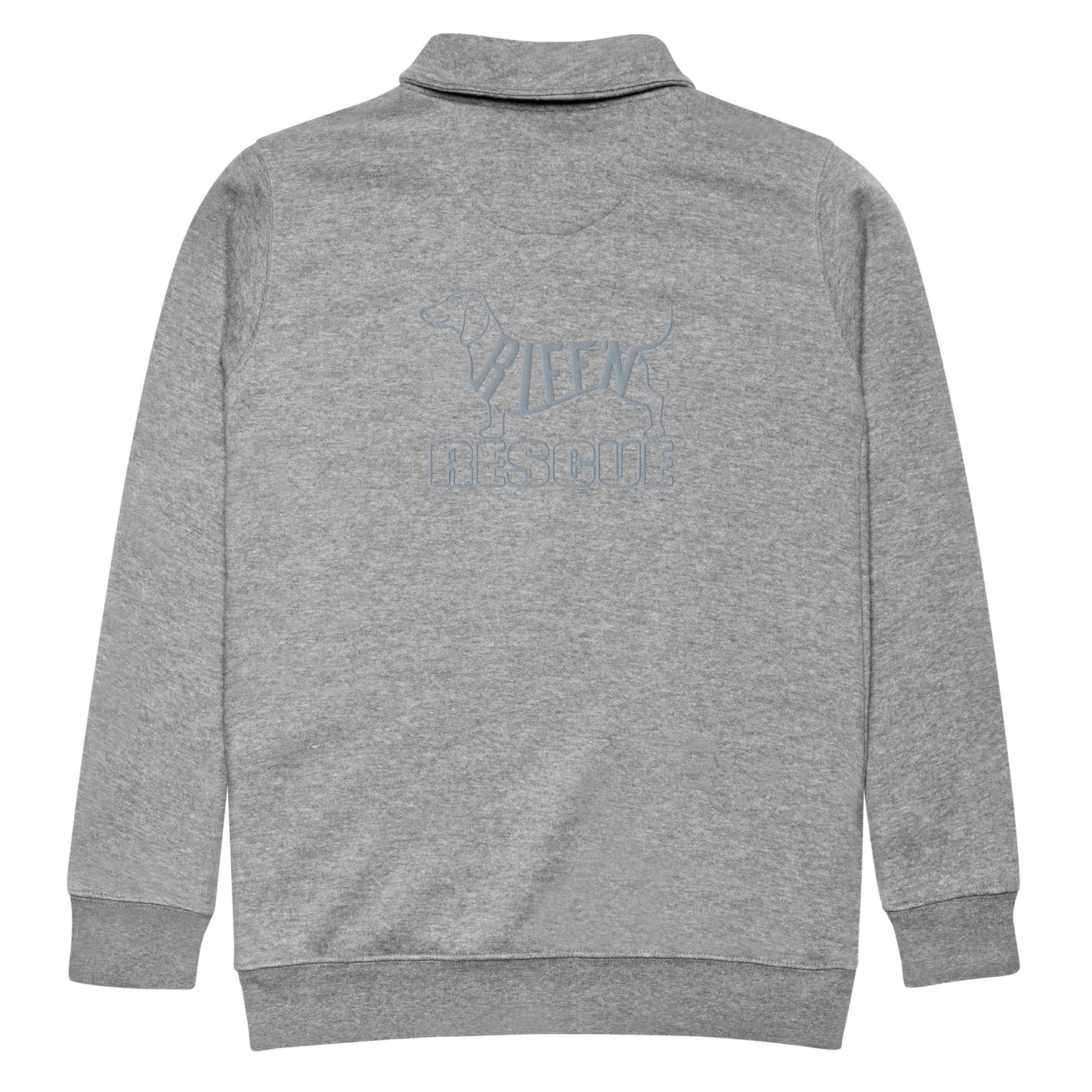 Weiner (guitar) Pick Embroidered 1/4 Zip pullover (SILVER)