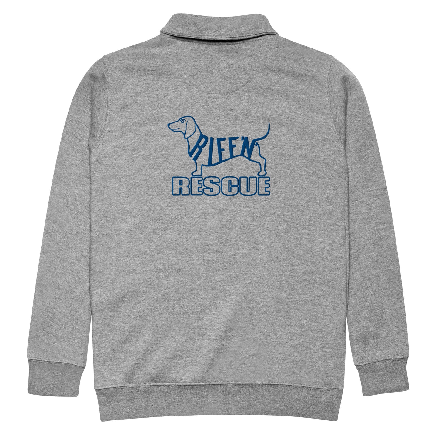 Weiner (guitar) Pick Embroidered 1/4 zip pullover (GRAY)