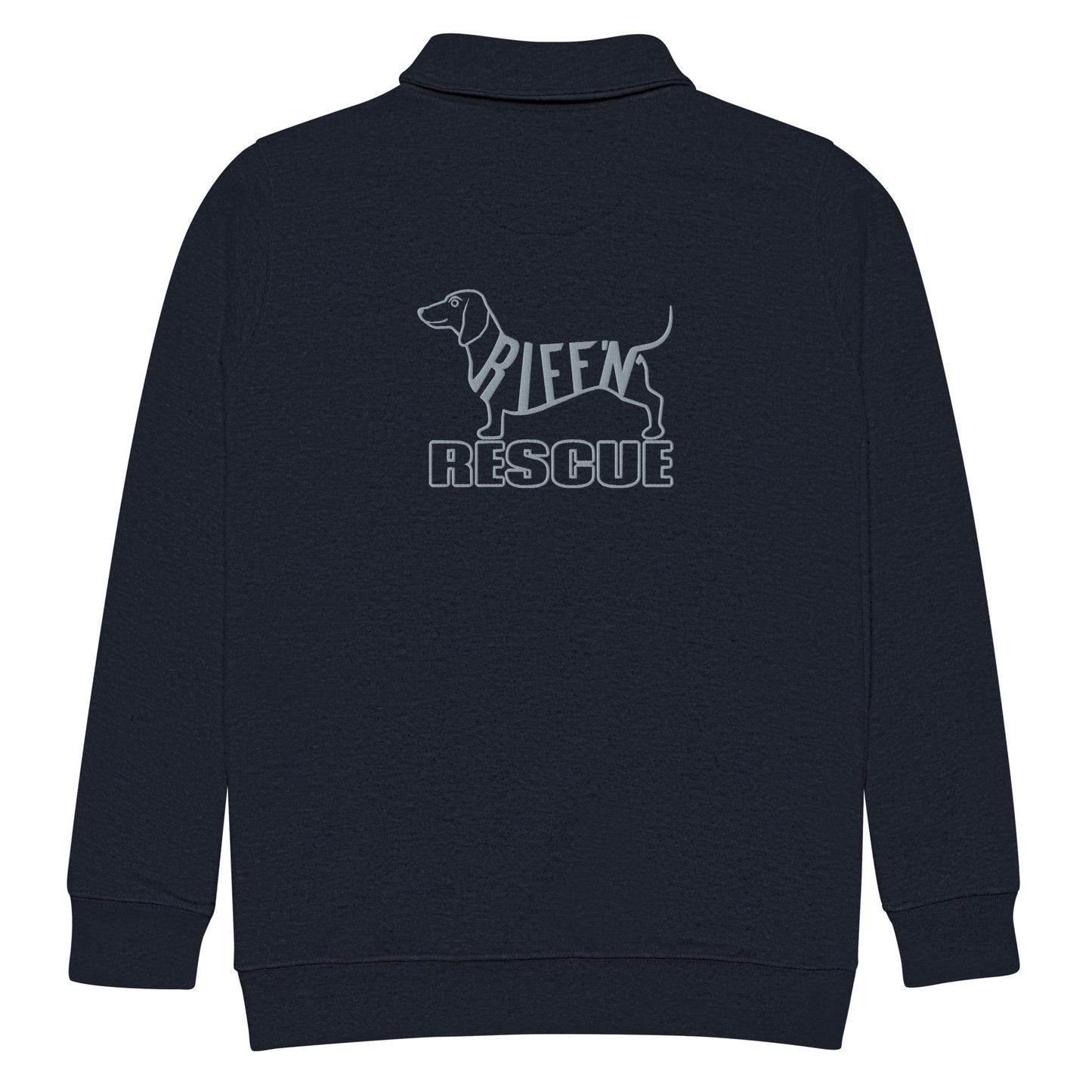 Weiner (guitar) Pick Embroidered 1/4 Zip pullover (SILVER)