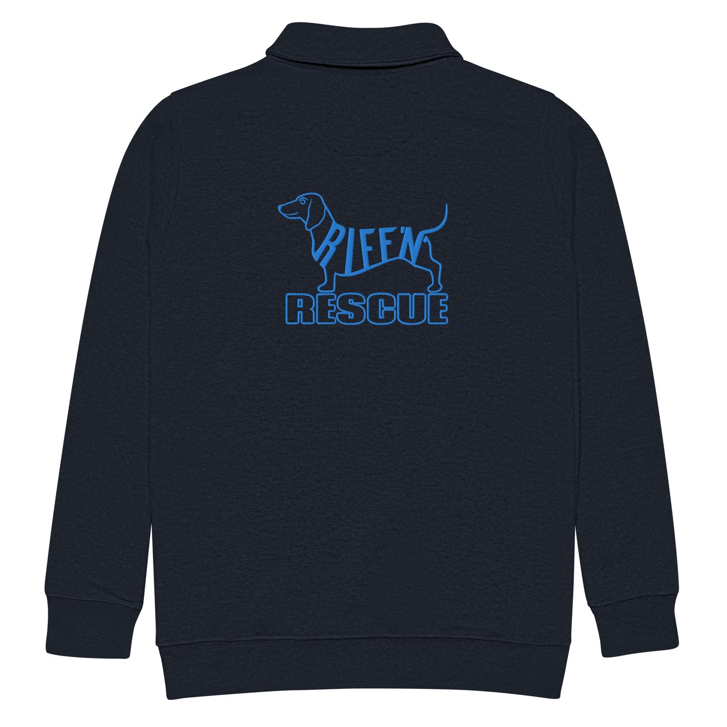 Weiner (guitar) Pick Embroidered 1/4 Zip Pullover (BLUE)