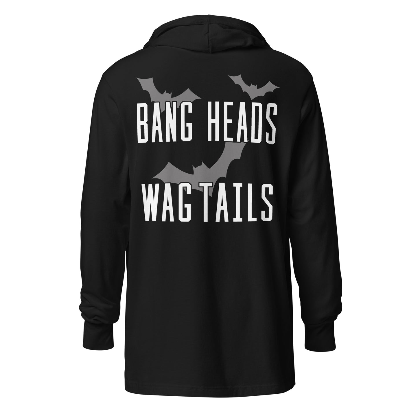 Riff Bat Hooded long-sleeve tee (Front and Back)