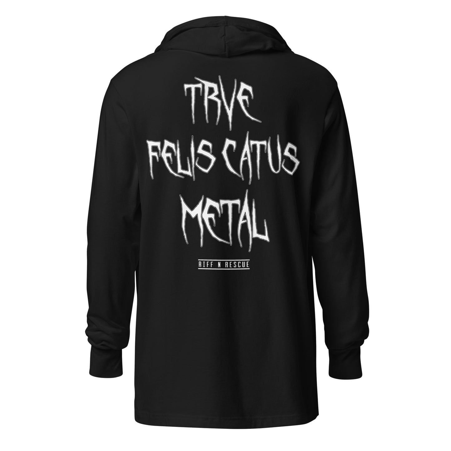 Trichobezoar AKA Hairball Hooded long-sleeve tee (Front and Back)