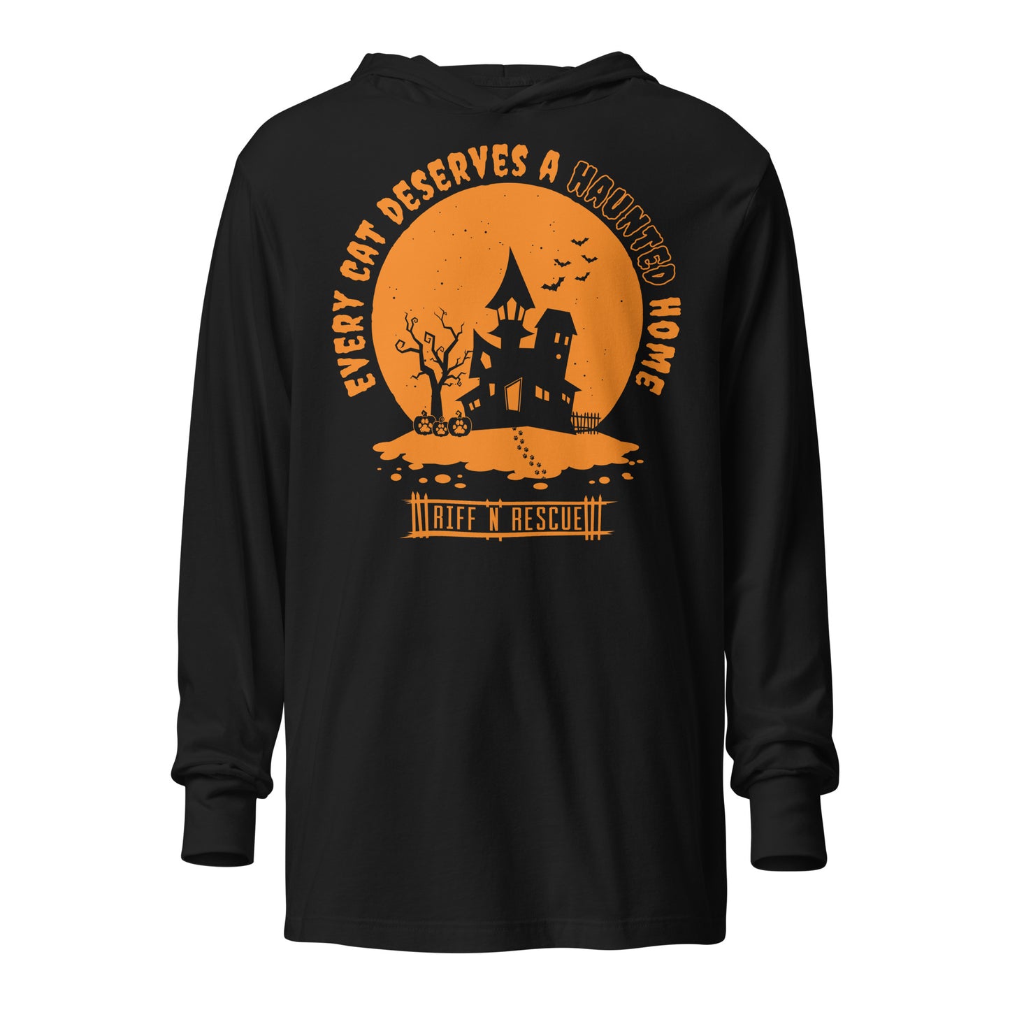 Hooded long-sleeve tee