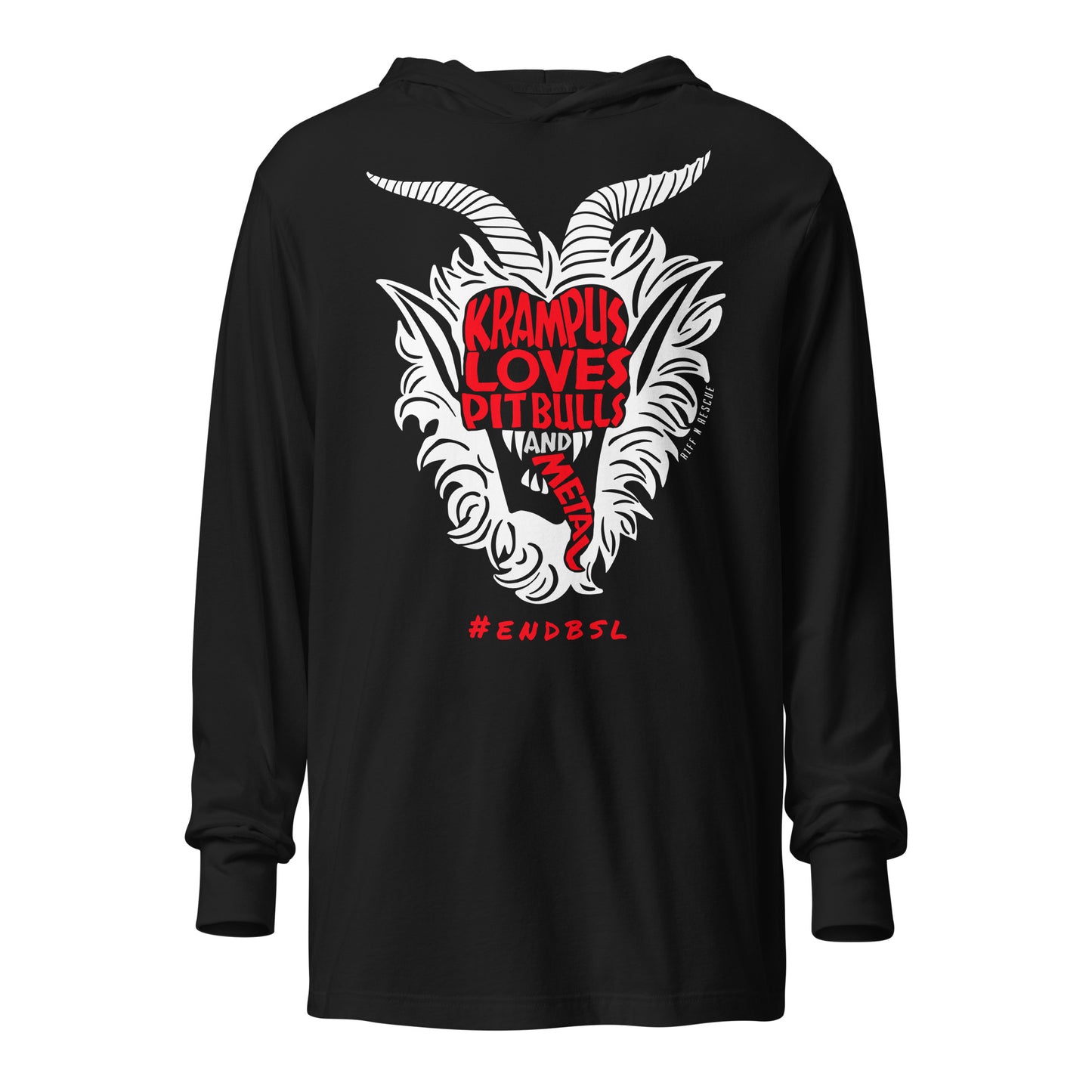 Krampus Hooded long-sleeve tee