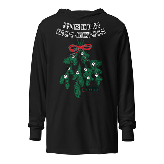 Mistletoe Beans Hooded long-sleeve tee