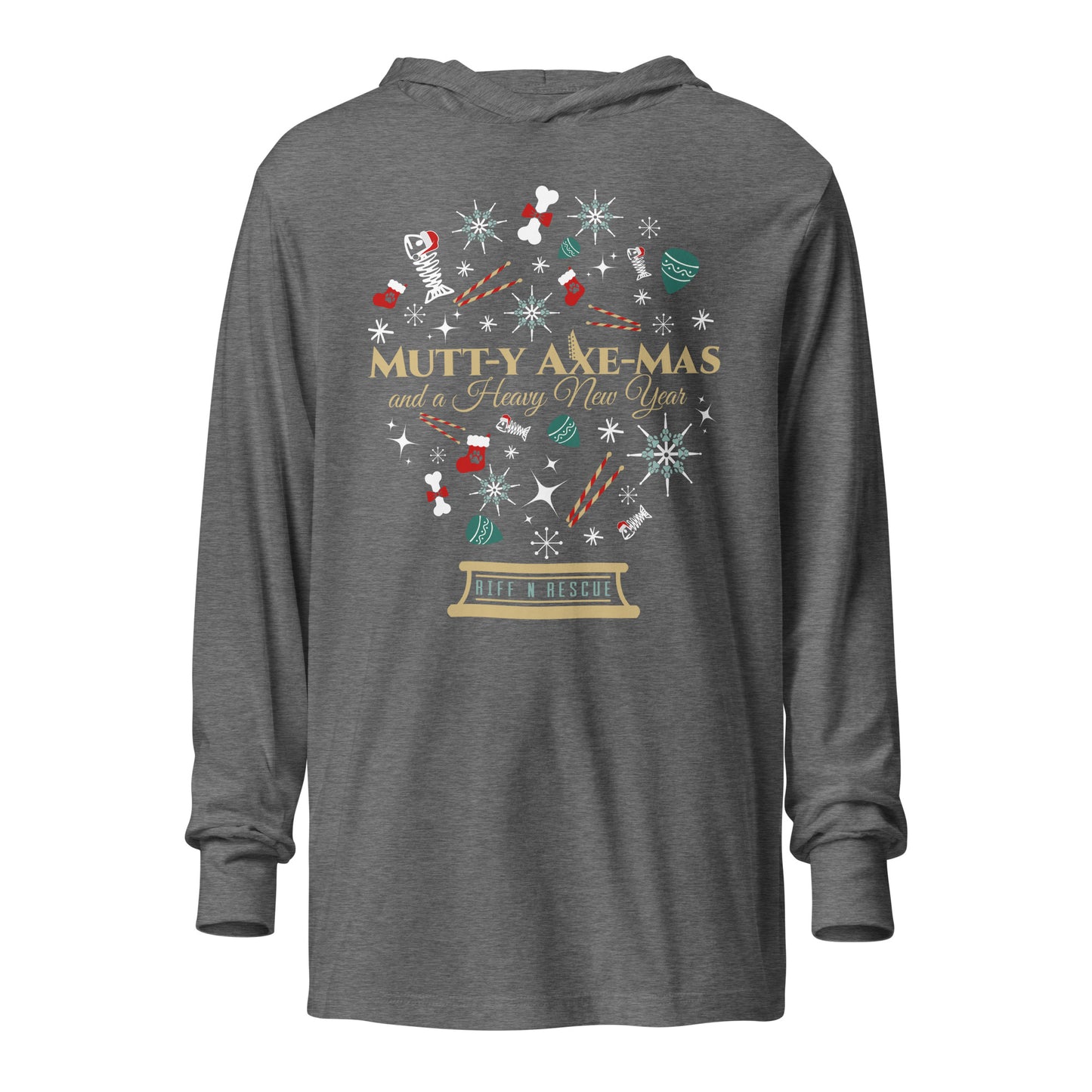 Xmas Snowglobe Hooded long-sleeve tee