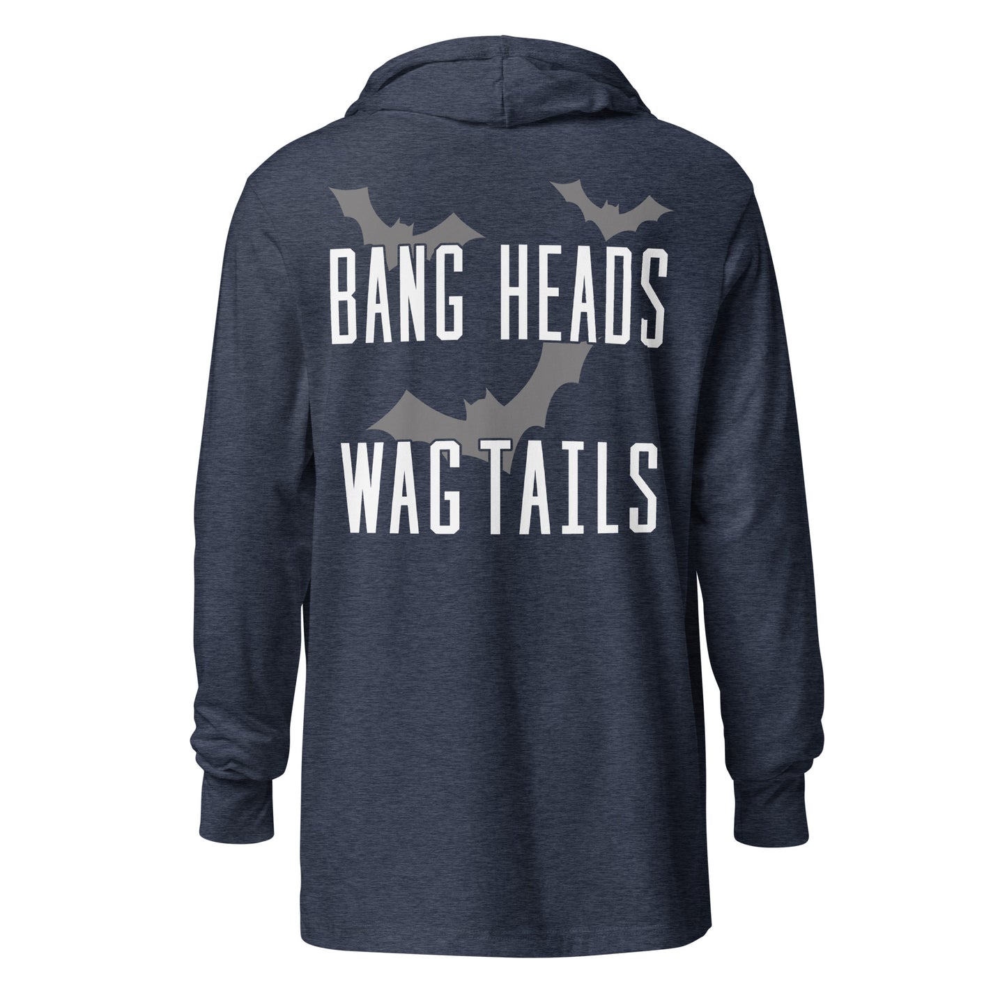 Riff Bat Hooded long-sleeve tee (Front and Back)