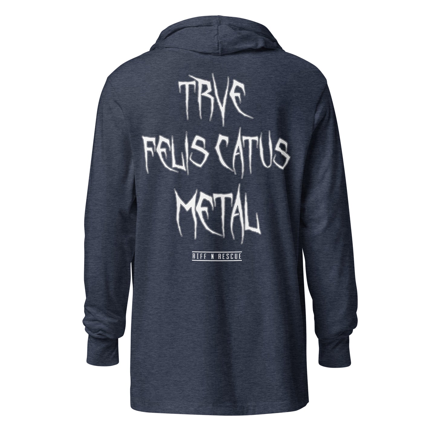 Trichobezoar AKA Hairball Hooded long-sleeve tee (Front and Back)