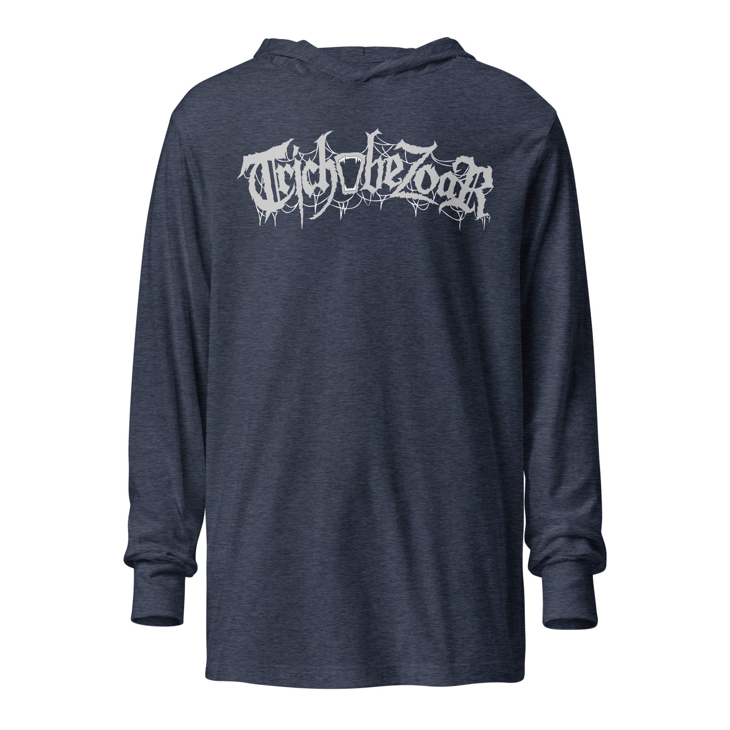 Trichobezoar AKA Hairball Hooded long-sleeve tee (Front and Back)