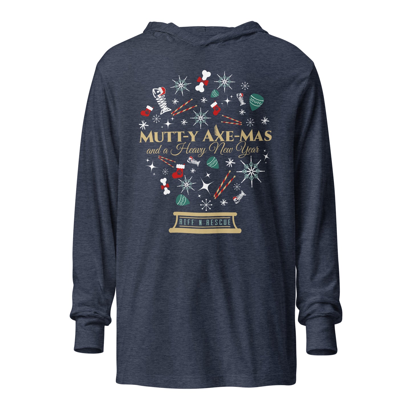 Xmas Snowglobe Hooded long-sleeve tee
