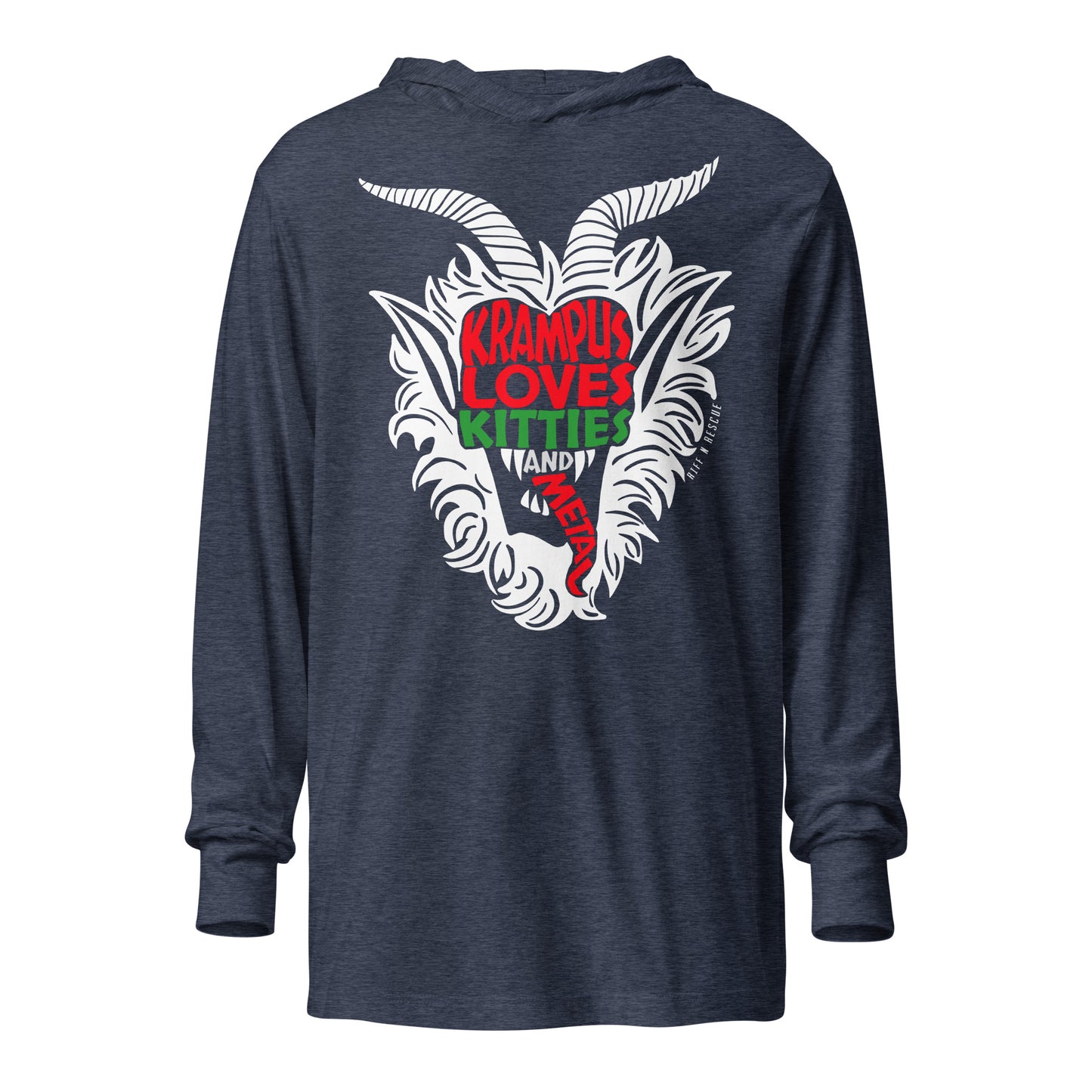 Krampus Kitties Hooded long-sleeve tee