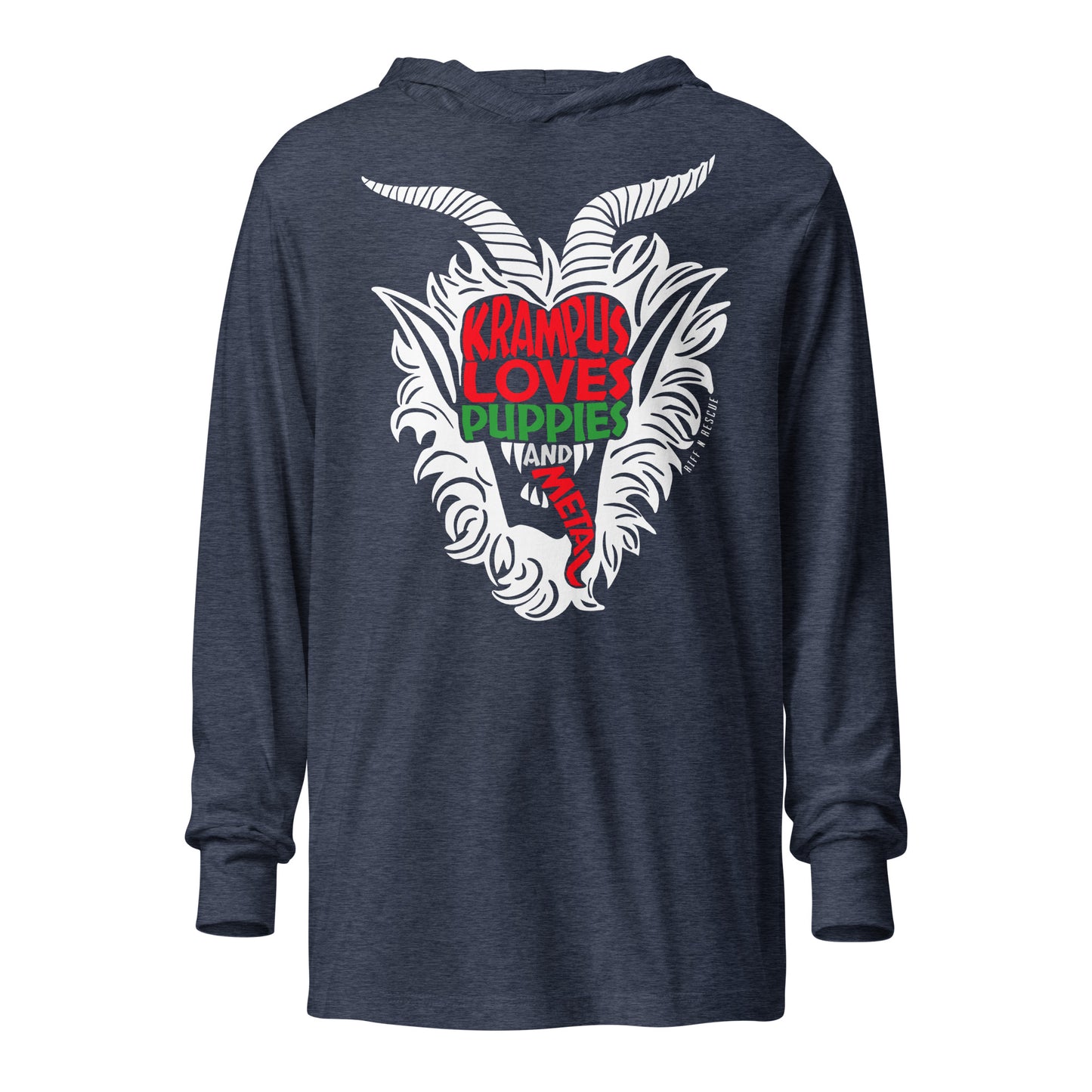 Krampus Puppies Hooded long-sleeve tee