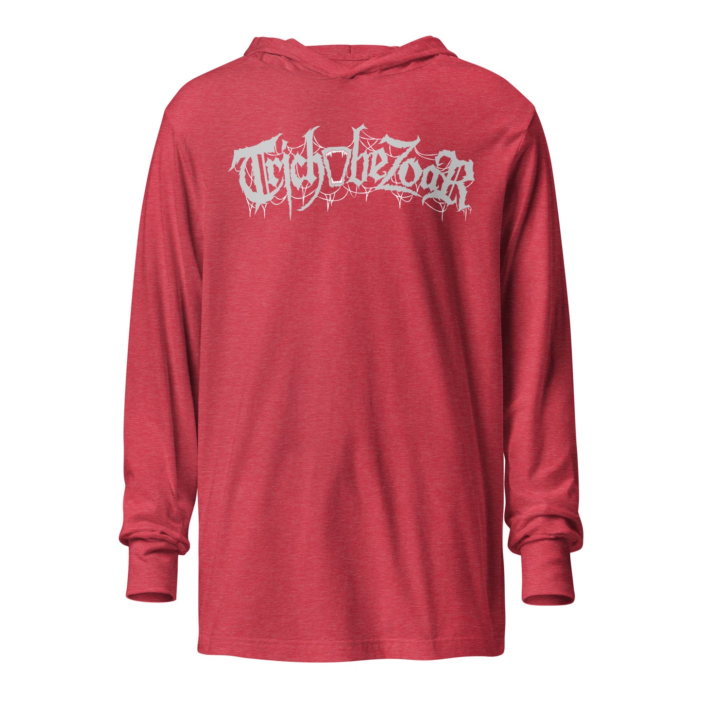 Trichobezoar AKA Hairball Hooded long-sleeve tee (Front and Back)