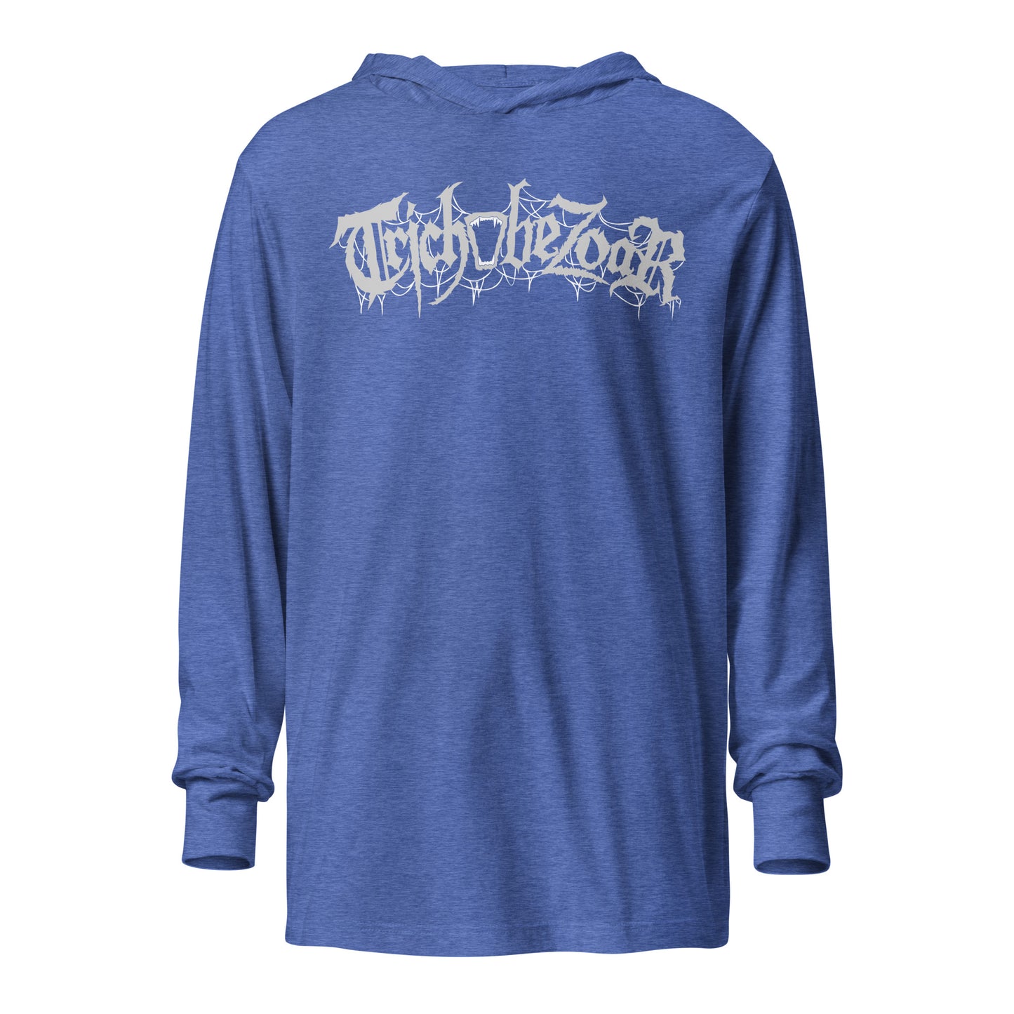 Trichobezoar AKA Hairball Hooded long-sleeve tee (Front and Back)