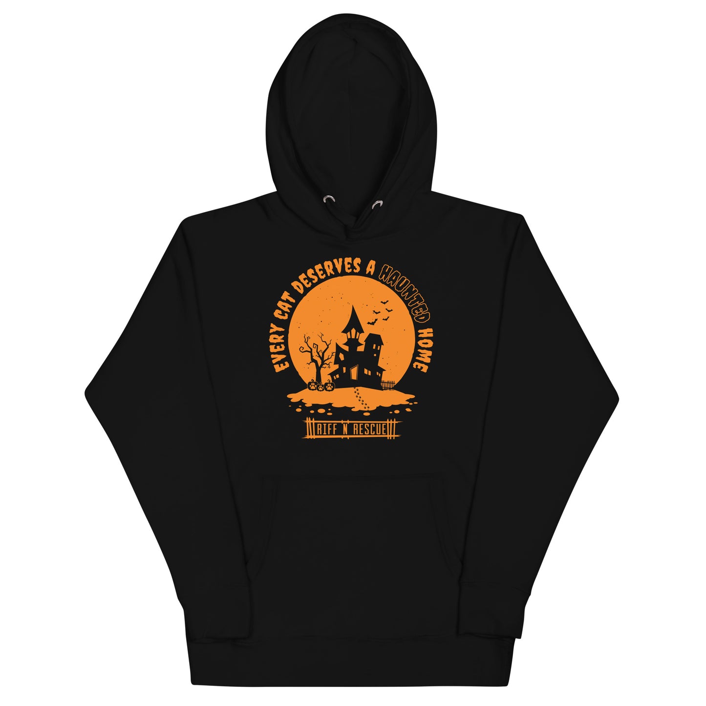 Haunted Cat Home Unisex Hoodie