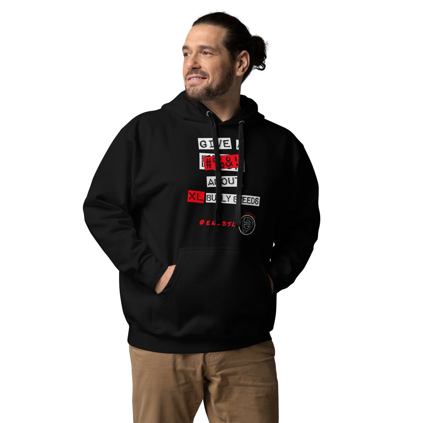 Give A #%&! About XL Bully Breeds Unisex Hoodie
