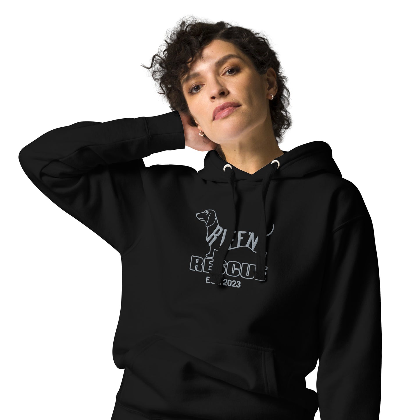 Weiner Pick Embroidered Unisex Hoodie (SILVER)