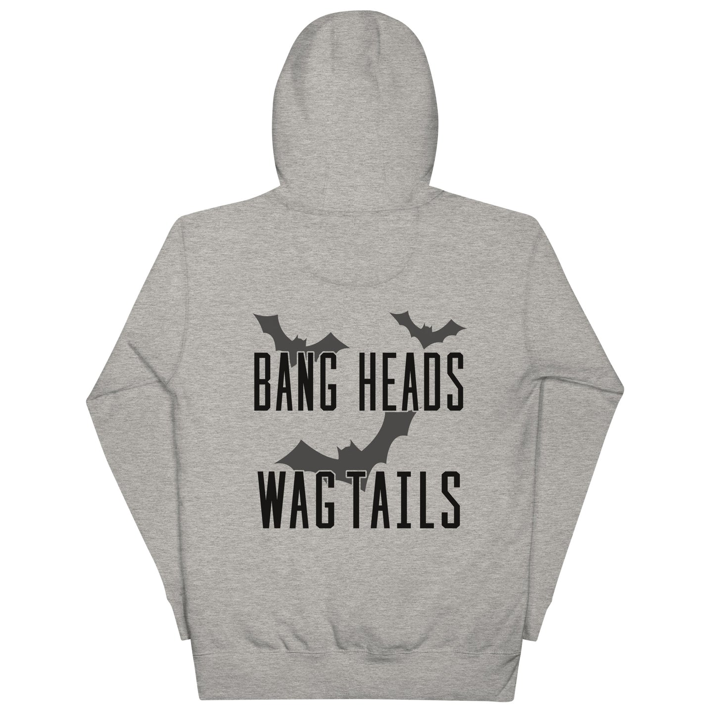 Riff Bat Black Unisex Hoodie (Front and Back)
