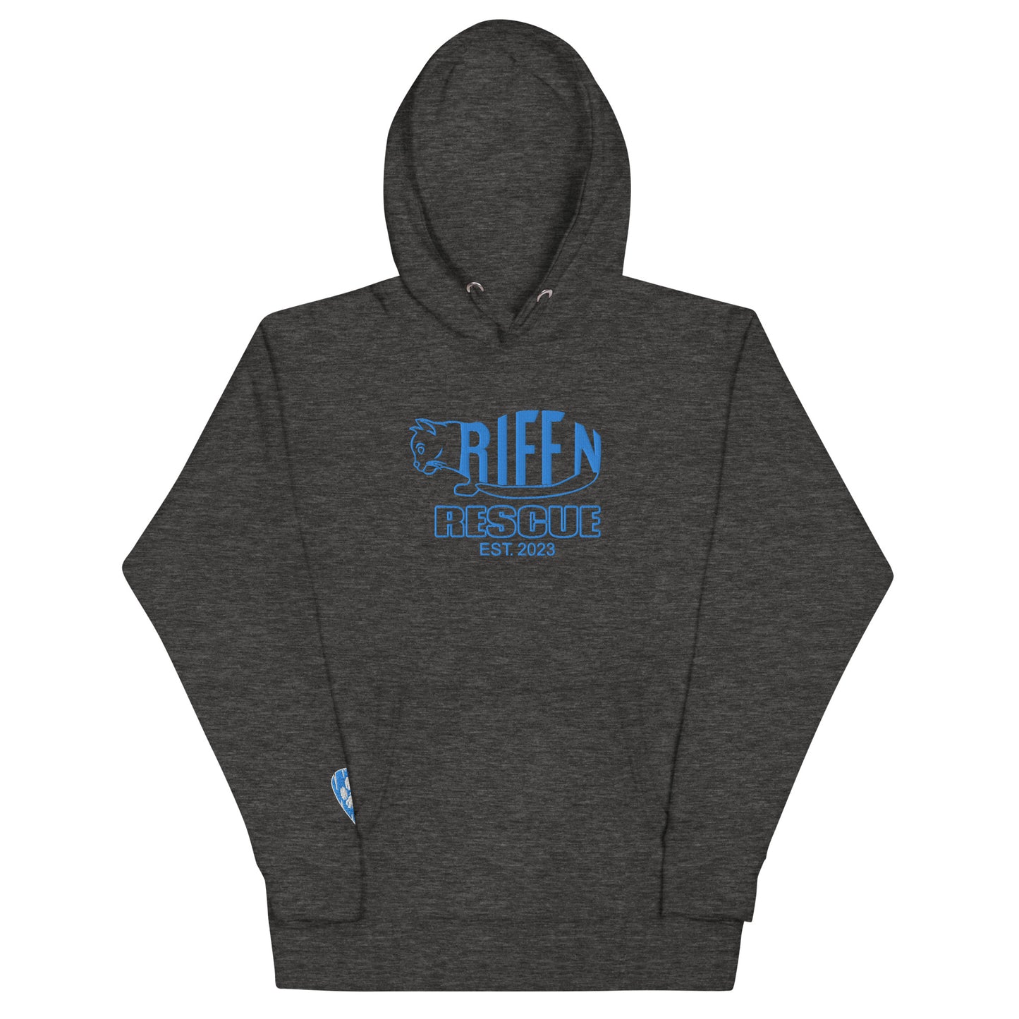 Torpedo Kitty Embroidered Unisex Hoodie (BLUE)