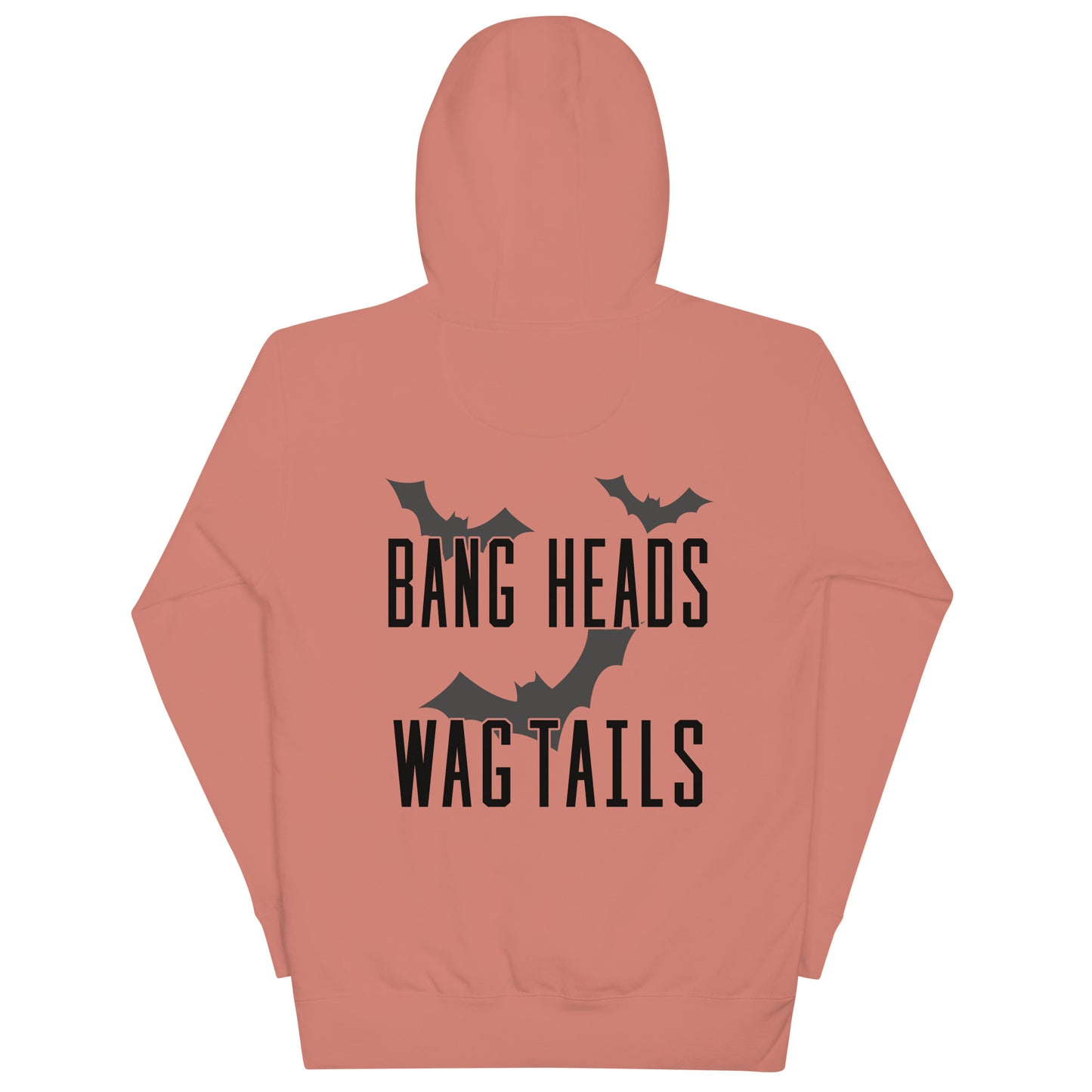 Riff Bat Black Unisex Hoodie (Front and Back)